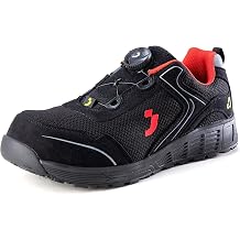 SAFETY JOGGER Safety Jogger Men's Safety Shoes, Dial-Type Safety Shoes, Work Shoes, JSAA Standard, ISO Standard, Recycled, Non-Slip, Puncture Resistant, Static ECOLOBI Work Shoes
