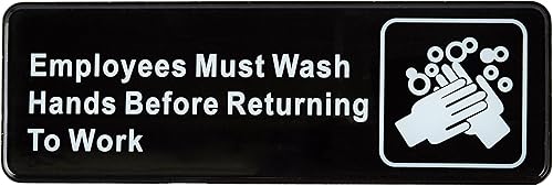 Winco – Sgn-322–3 en X 9 dans des employés Signe de lavage à la main