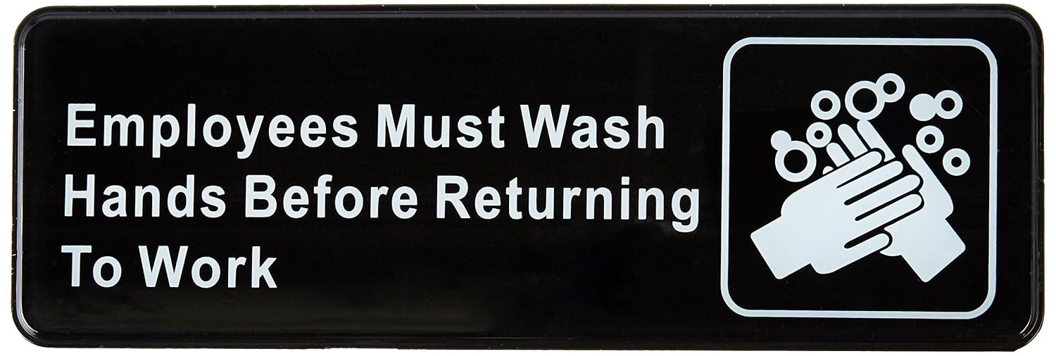 Winco Sign, Medium, Black/White