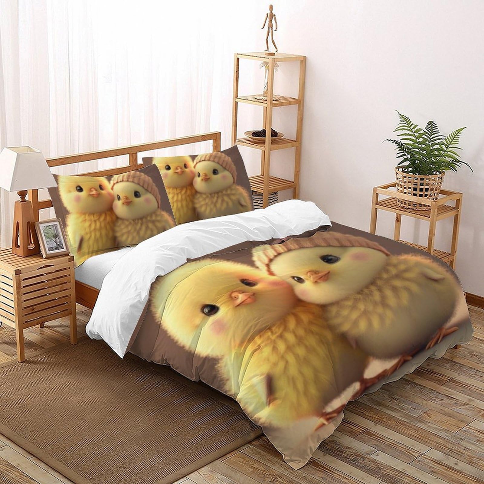 Housse de couette 200x200 animaux 3D : créez une chambre ludique et confortable pour garçon