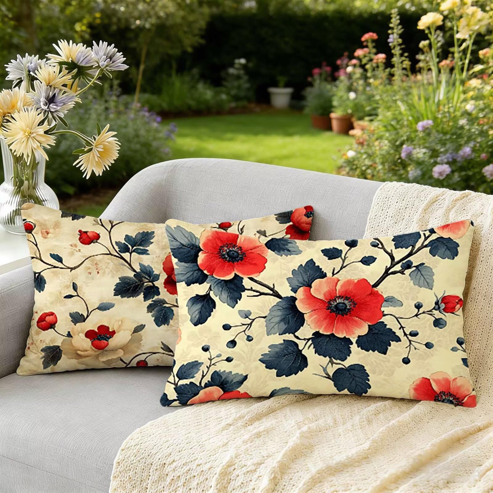 Coussin extérieur imperméable pour votre canapé de jardin et décoration d'été de terrasse