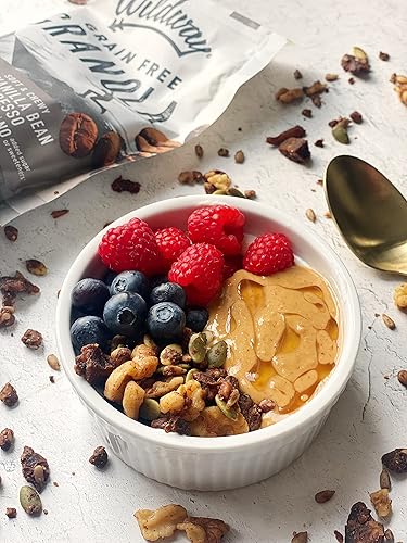 Miniatura 5 de Wildway Granola vegana  Granola espresso de vainilla  Cereal de granola certificado sin gluten para desayuno, aperitivo bajo en carbohidratos