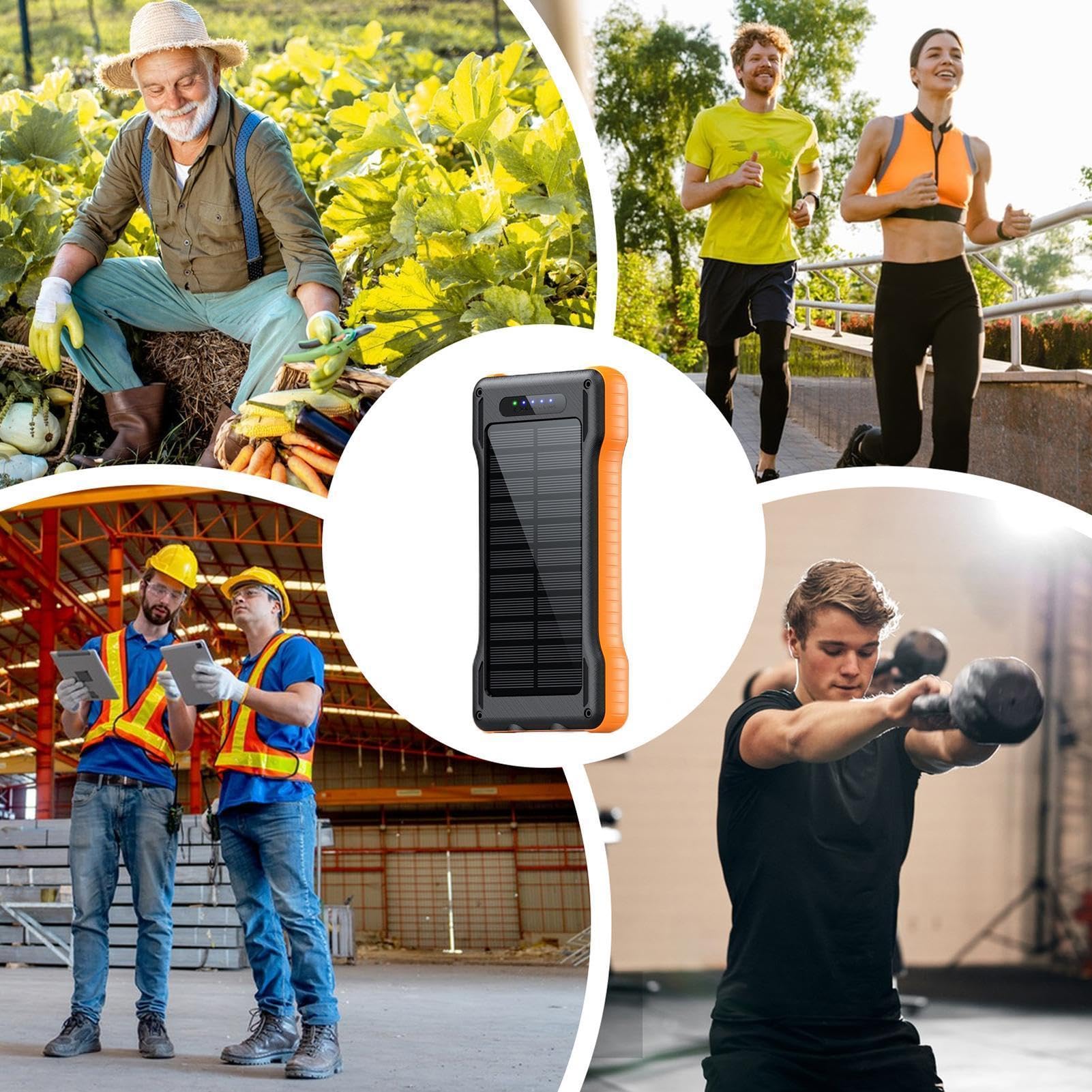 Chargeur solaire portable batterie externe camping 10 000 mAh