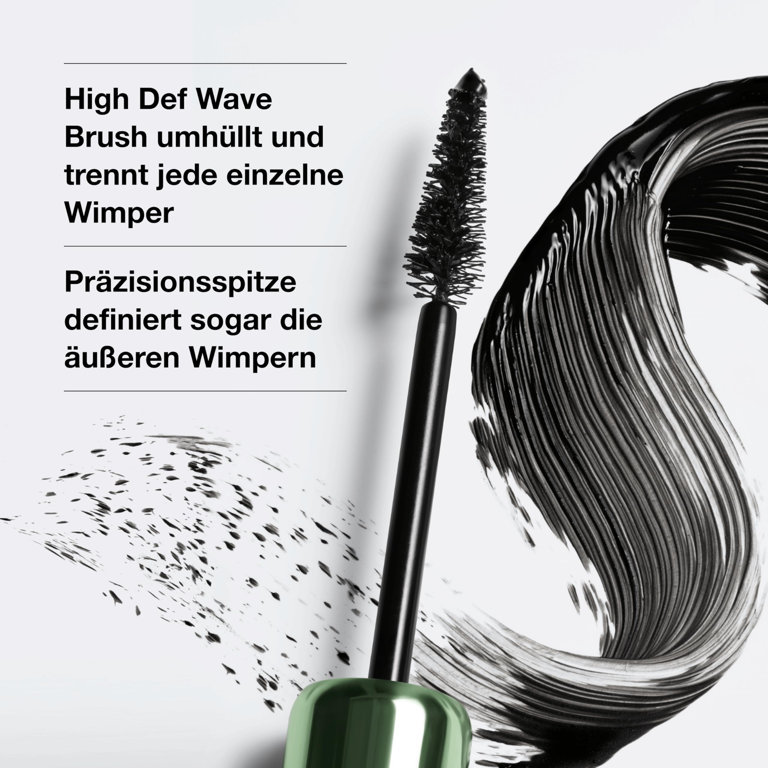 Clinique High Impact High-Fi™ Full Volume Mascara | Hochpigmentierte Mascara mit Fasern für einen Falsche-Wimpern-Effekt | maximales Volumen + verklumpt nicht + sicher für empfindliche Augen