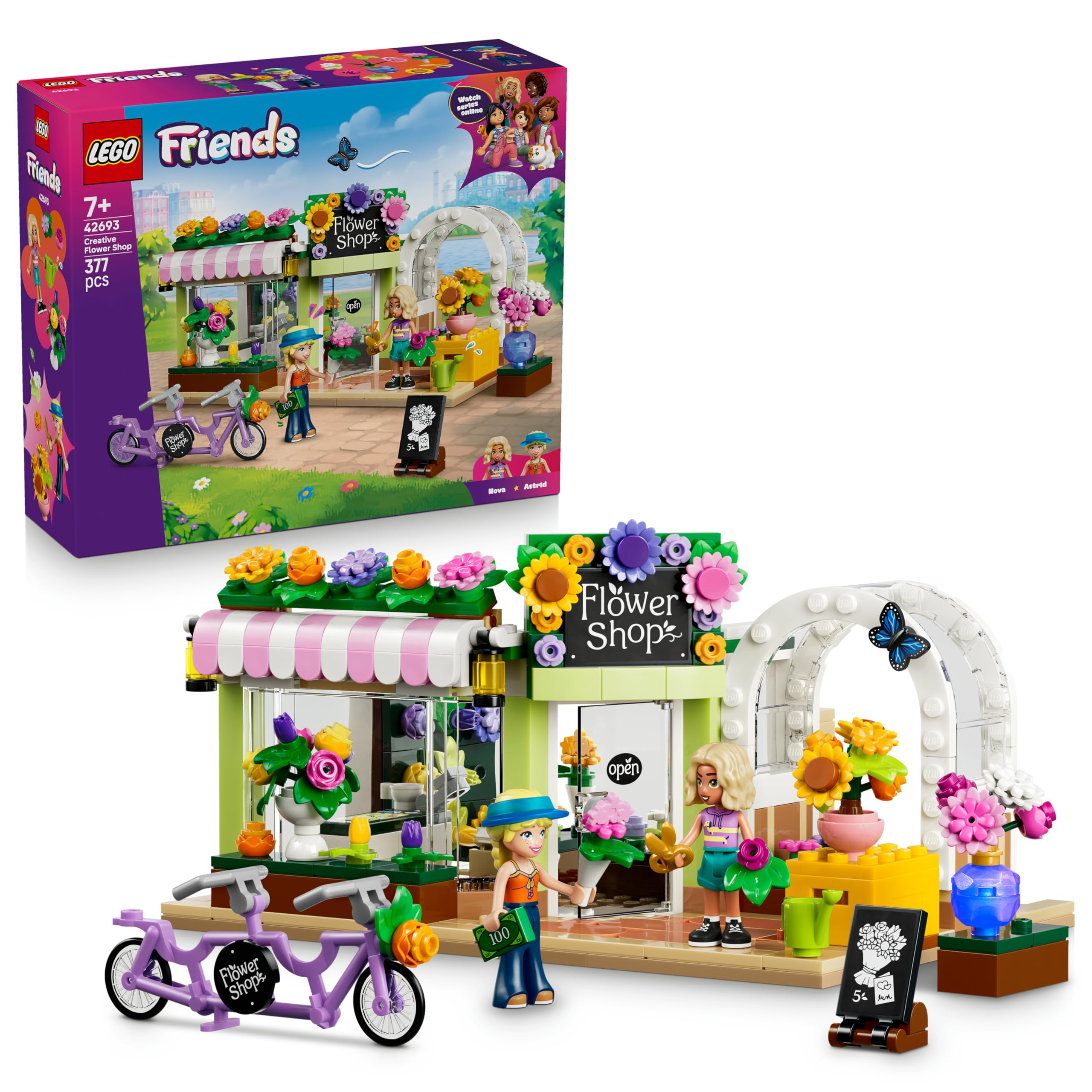 LEGO Friends 42693 Creative Flower Shop Age 7+ 377pcs