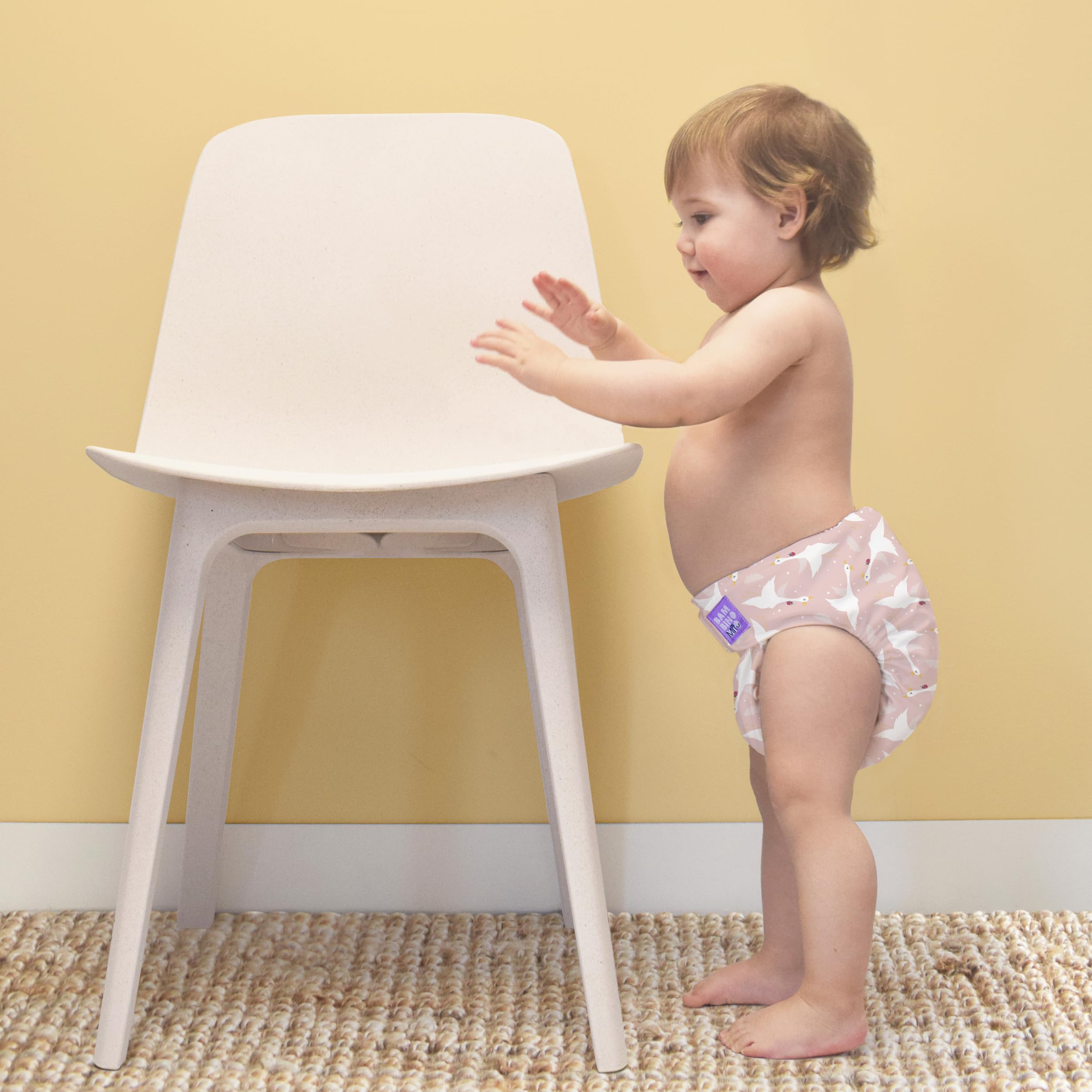 Bambino Mio 5er-Pack Miosolo Classic All-in-One Stoffwindel waschbare Windeln Einheitsgröße verstellbare Druckknöpfe saugfähig wiederverwendbare Babywindeln