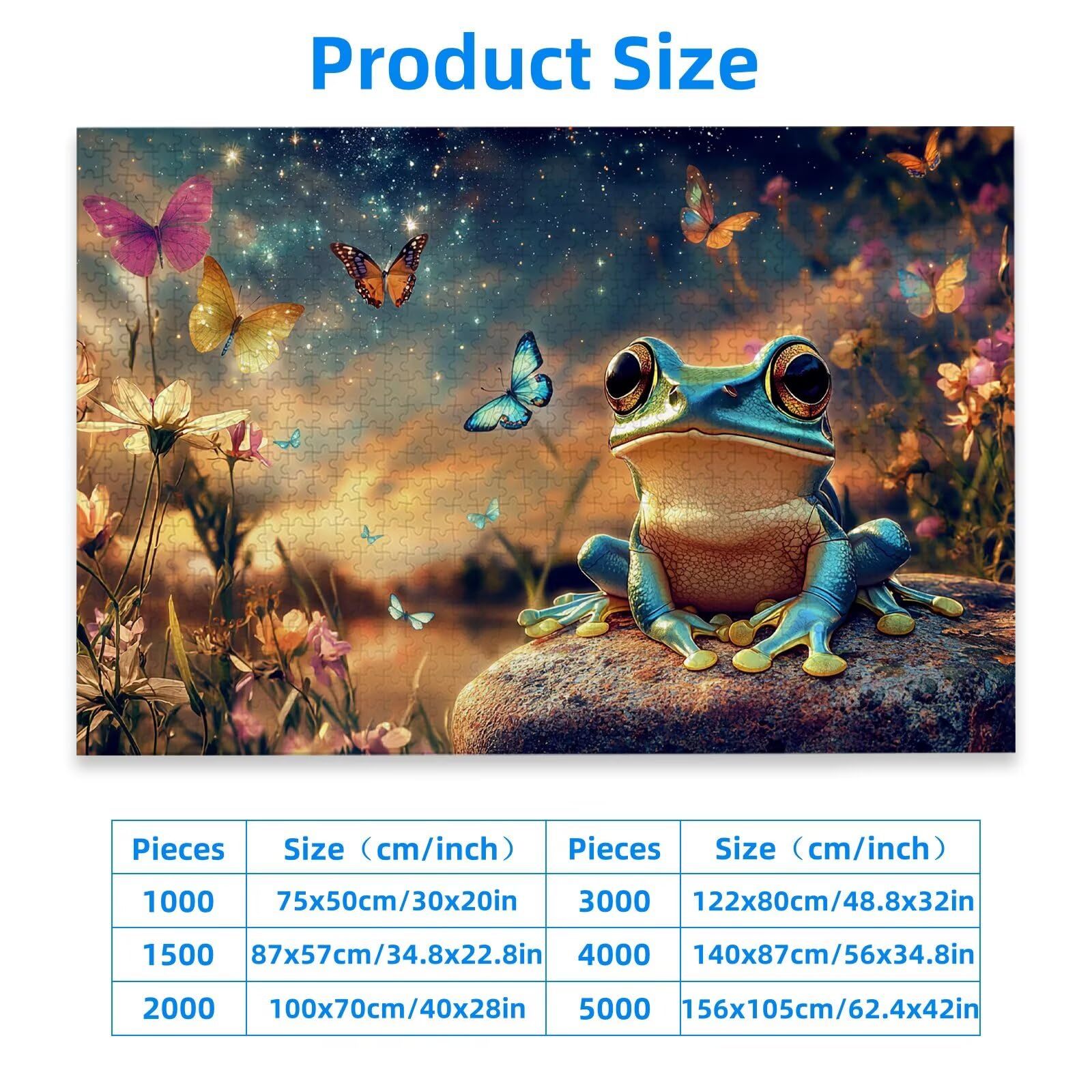 Puzzle 1500 Piezas, Puzzle Rana con Caja para Adultos, DIY Animal Rompecabezas Madera para Adultos, 1500 Piezas Rompecabezas Desafiante, para Decoracion Hogar, Regalo Mujer, Regalo Hombres, -2180