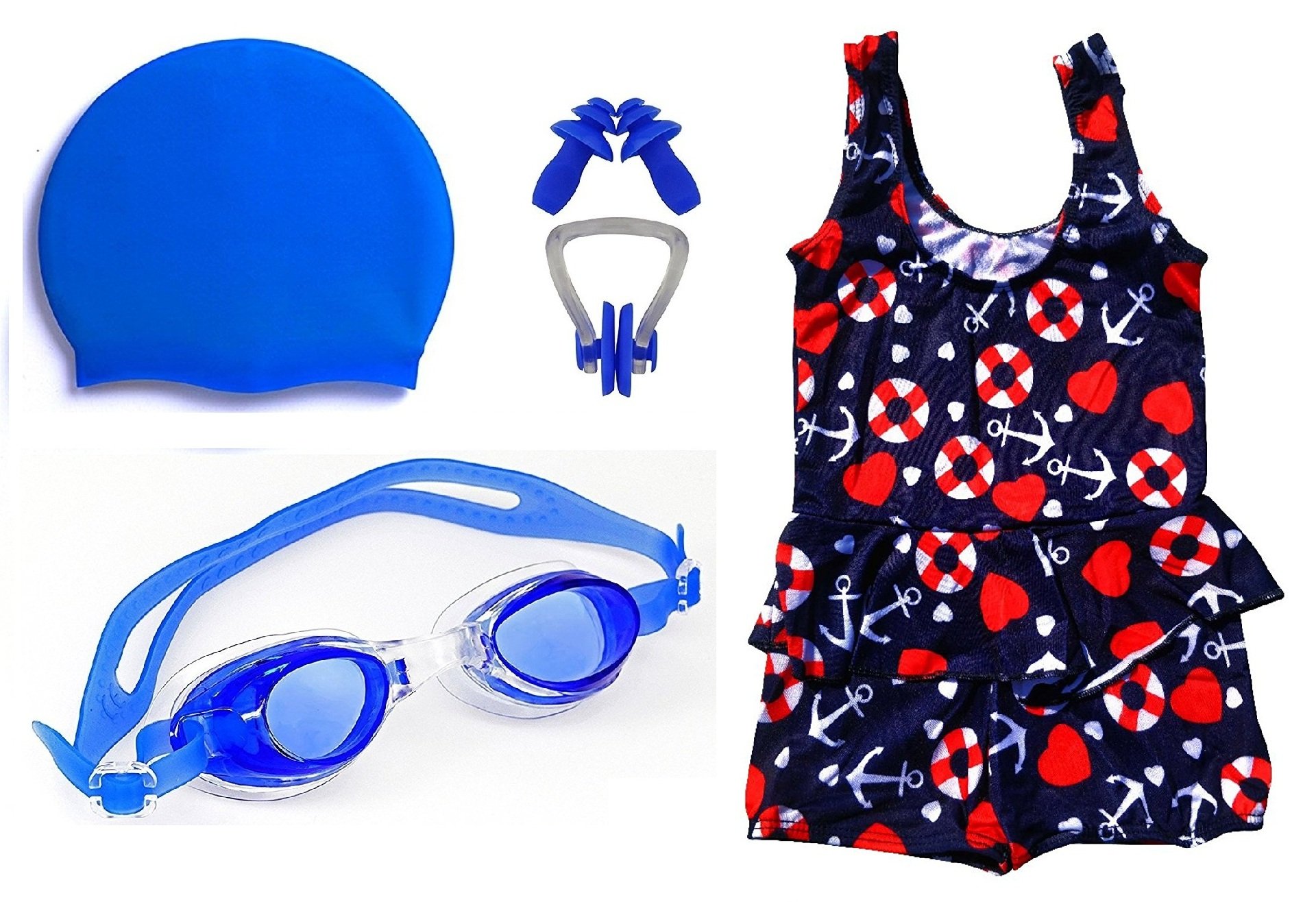 Golden Girl Girl Swimming Kit(102)-Multicolor Swimming Set, 4-5 Years (Blue) (B07D34GVM3) Amazon Price History, Amazon Price Tracker