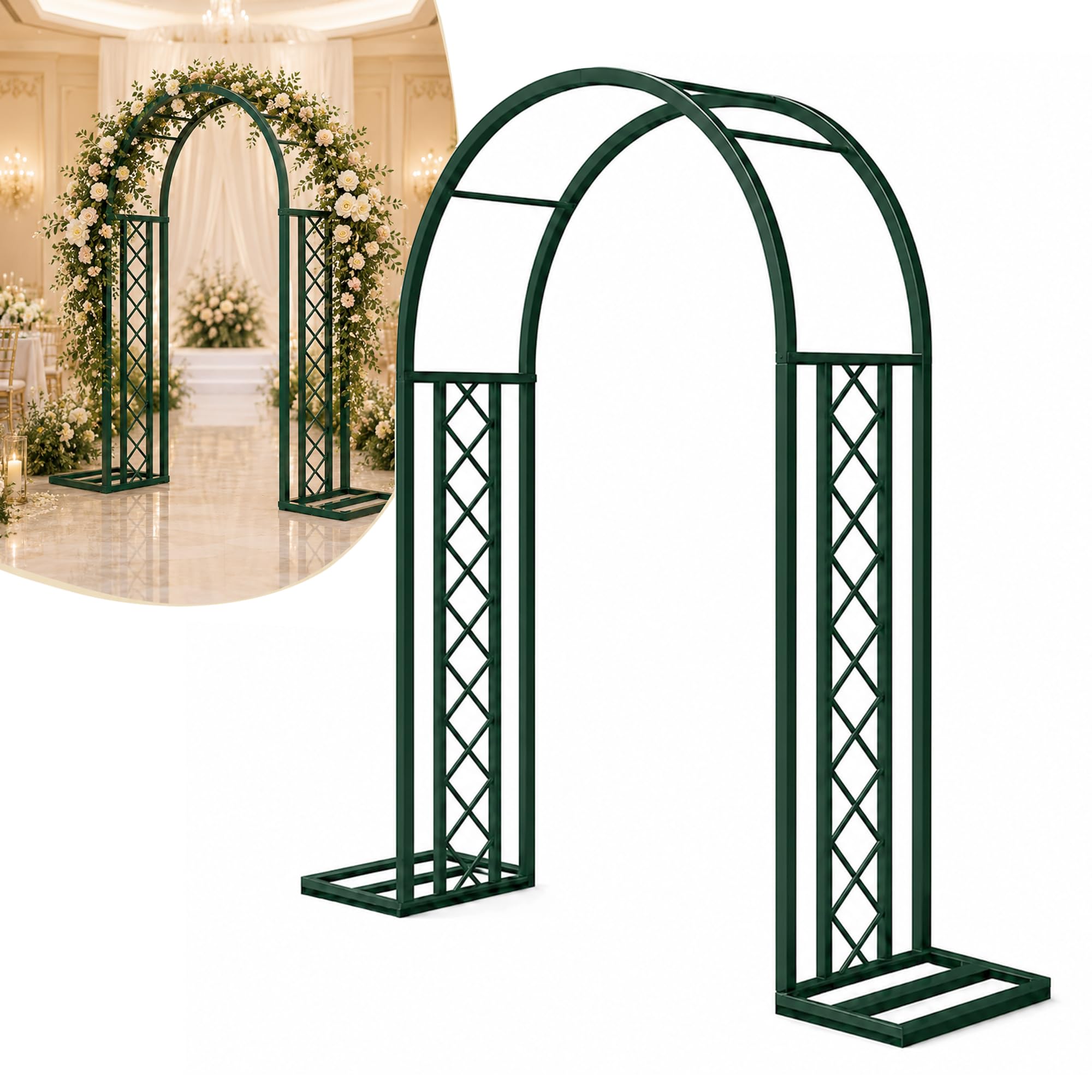 Arco Da Giardino In Metallo, Traliccio Per Piante Rampicanti E Matrimonio