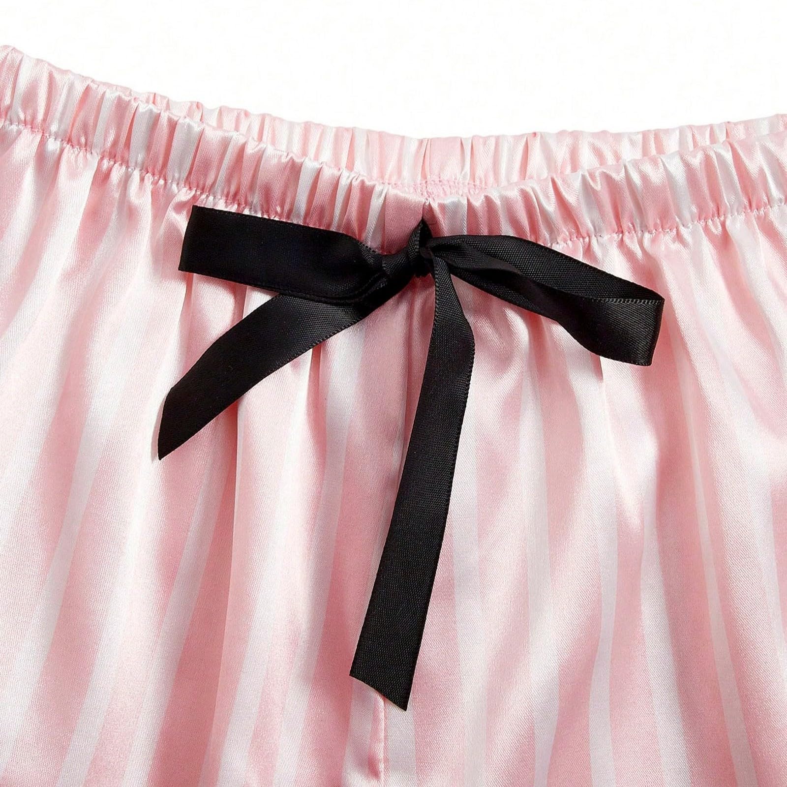 WWricotta Pyjama Soie Satin Femme uni Manches Courtes Short Boutons Ensemble Nuit