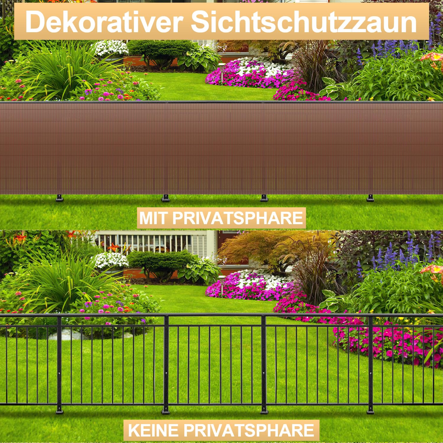 Canniccio PVC Recinzione Recinto Balcone Frangivento Doppio 1 X 3 M Unito Da Nylon Hilo Ogni 10 Cm Doppia Faccia 58955040