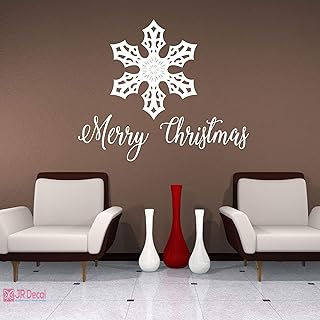 Merry Christmas Snowflakes stickers, Christmas Shop Decor, Xmas snowflake window Stickers, Christmas Nursery Decoration wall sticker