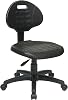 Office Star KH Series Urethane Task Chair with Built-in Lumbar Support, Black