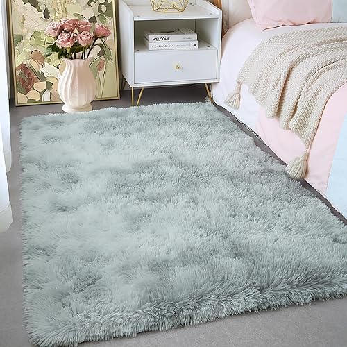 Miniatura 5 de KICHOWUA Alfombras de área de 3 x 5 pies para sala de estar, lavables a máquina, suaves, esponjosas, antideslizantes, para sala de estar, niños,