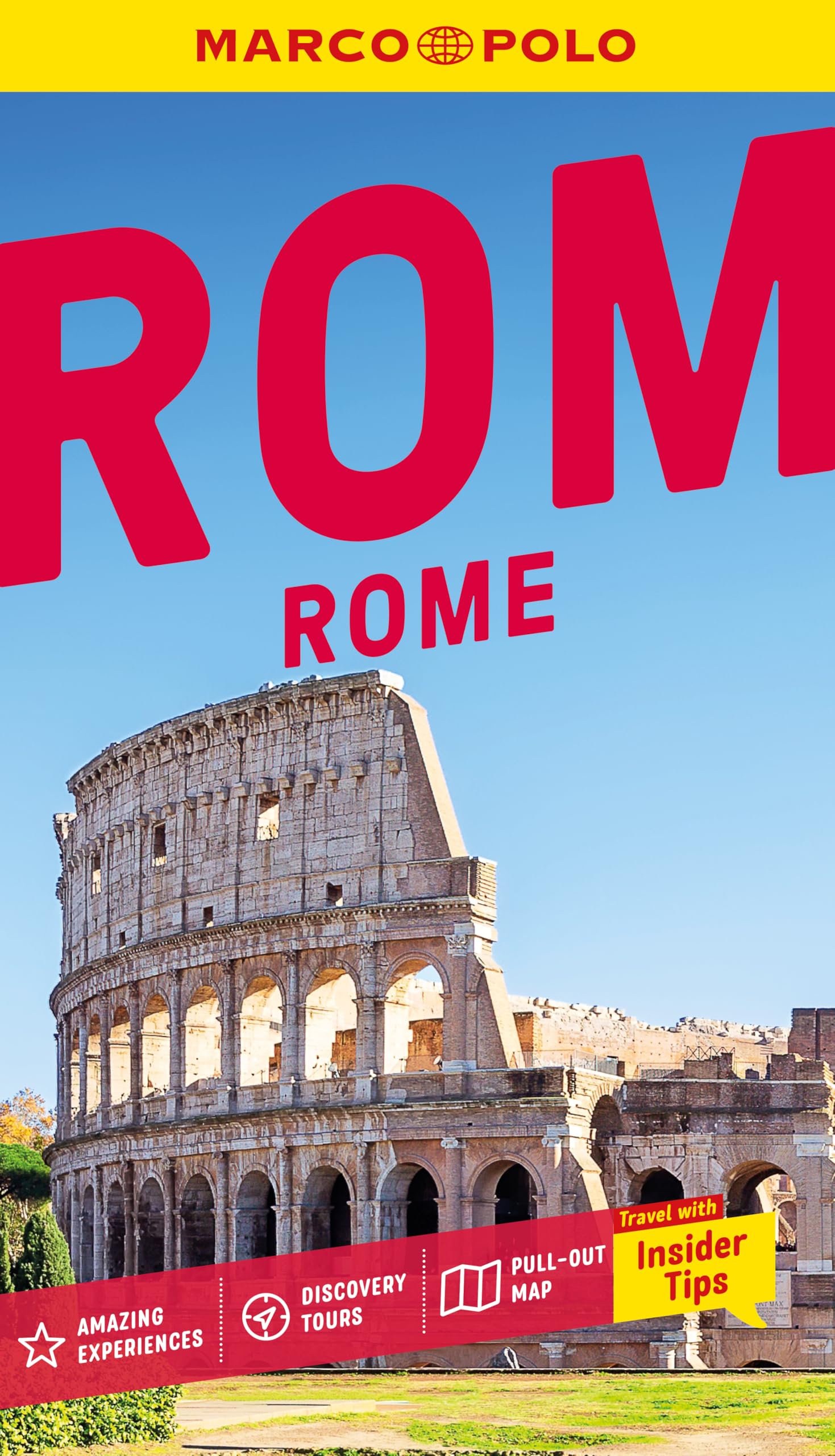 Marco Polo Rome Pocket Travel Guide | Pull-out Map | Local Knowledge | Covers: Vatican, Colosseum, Trastevere and more (Marco Polo Pocket Guides)