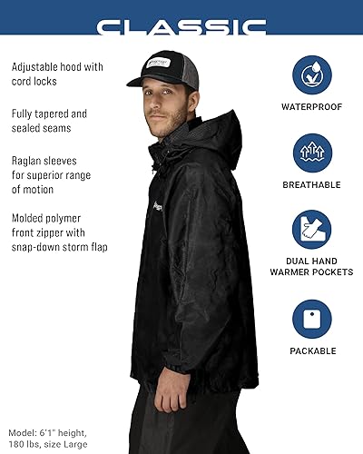 Miniatura 2 de Frogg Toggs Pro Action - Chaqueta para lluvia, Negro, XXXL