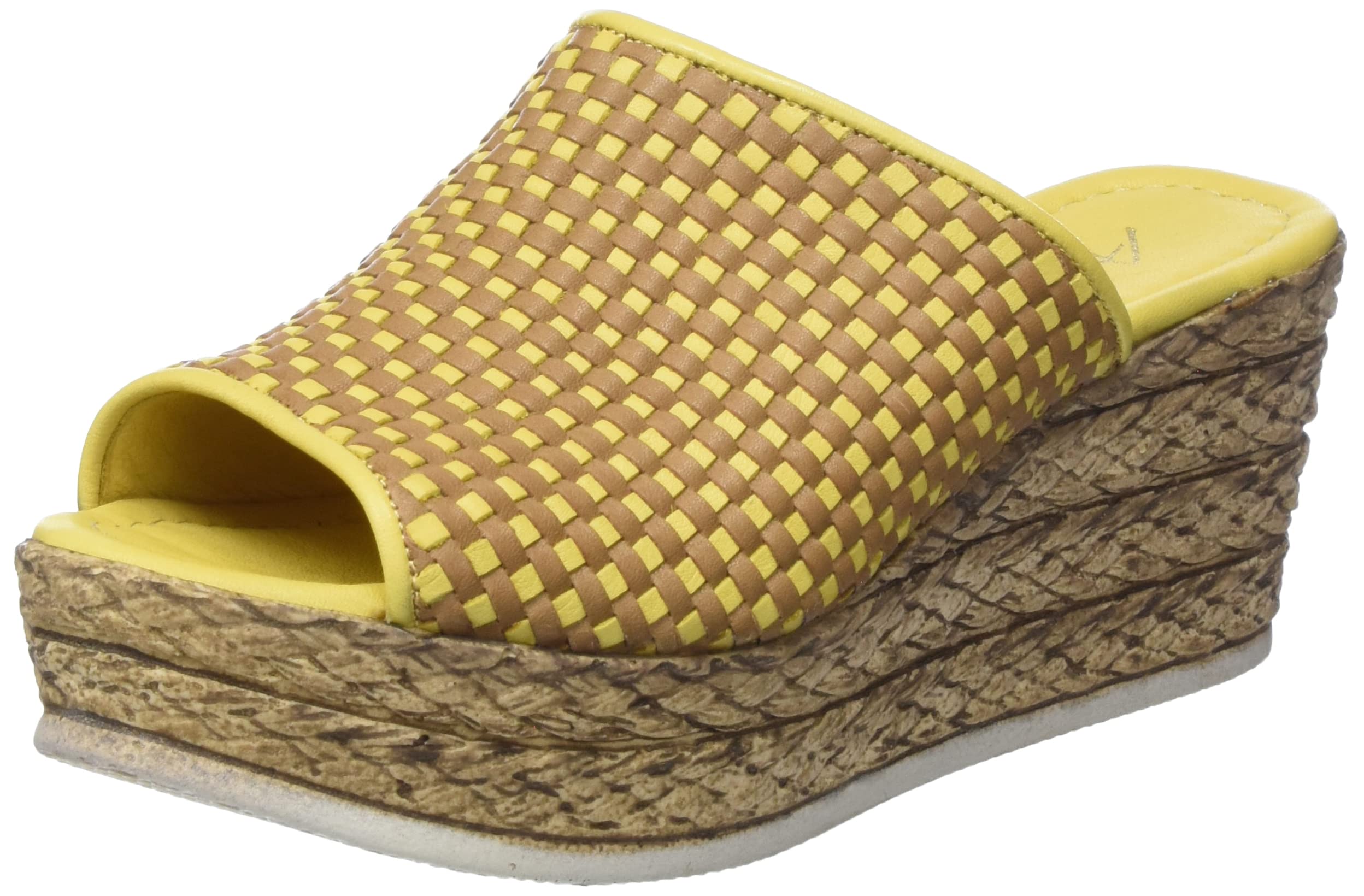 Andrea Conti 1983607, Sandal, gelb/brandy,