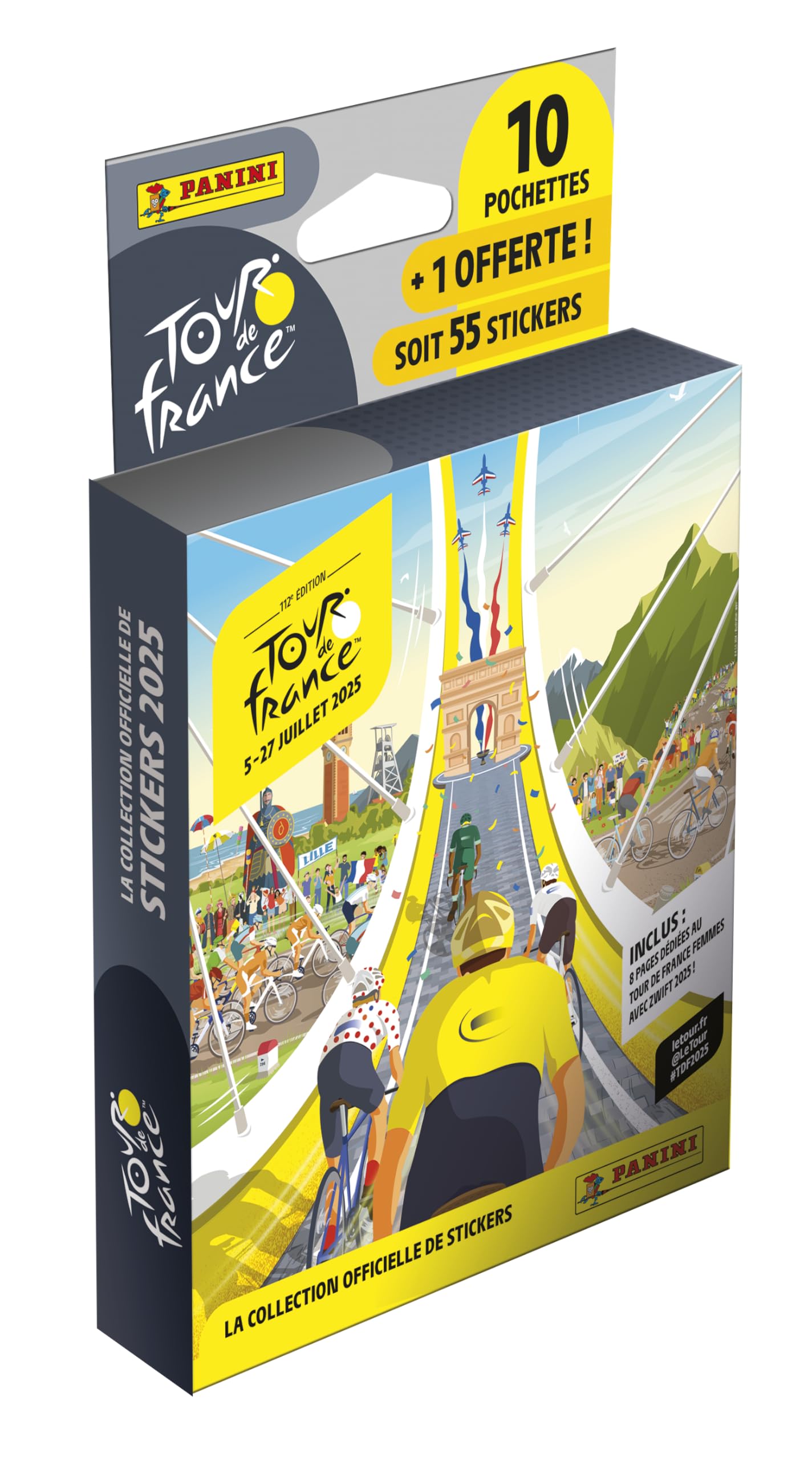 Panini Tour DE France 2025 Blister Pack of 10 Envelopes + 1 Free