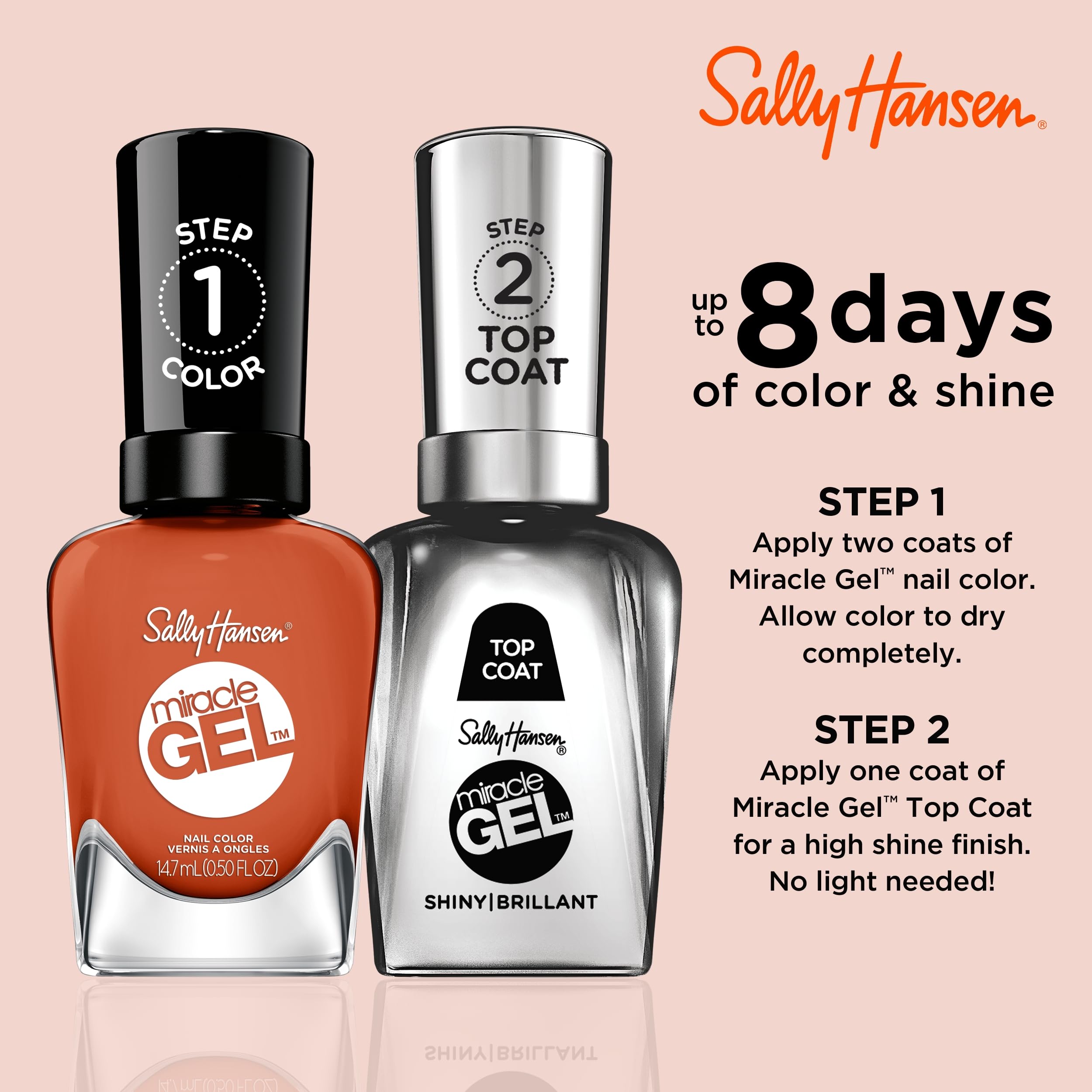 Amazon.com : Sally Hansen Miracle Gel Salon Quality Nail Polish