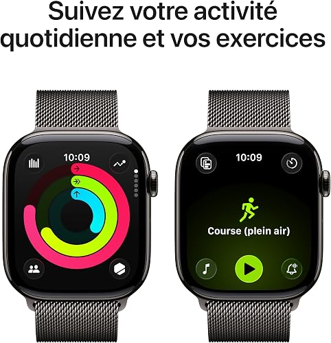Apple Watch Series 11 [GPS + Cellular 46mm] Smart Watch with Slate Case and Milanese Slate Band, Sleep Score, Activity Monitor, Health Tracker, Always On Screen - 3