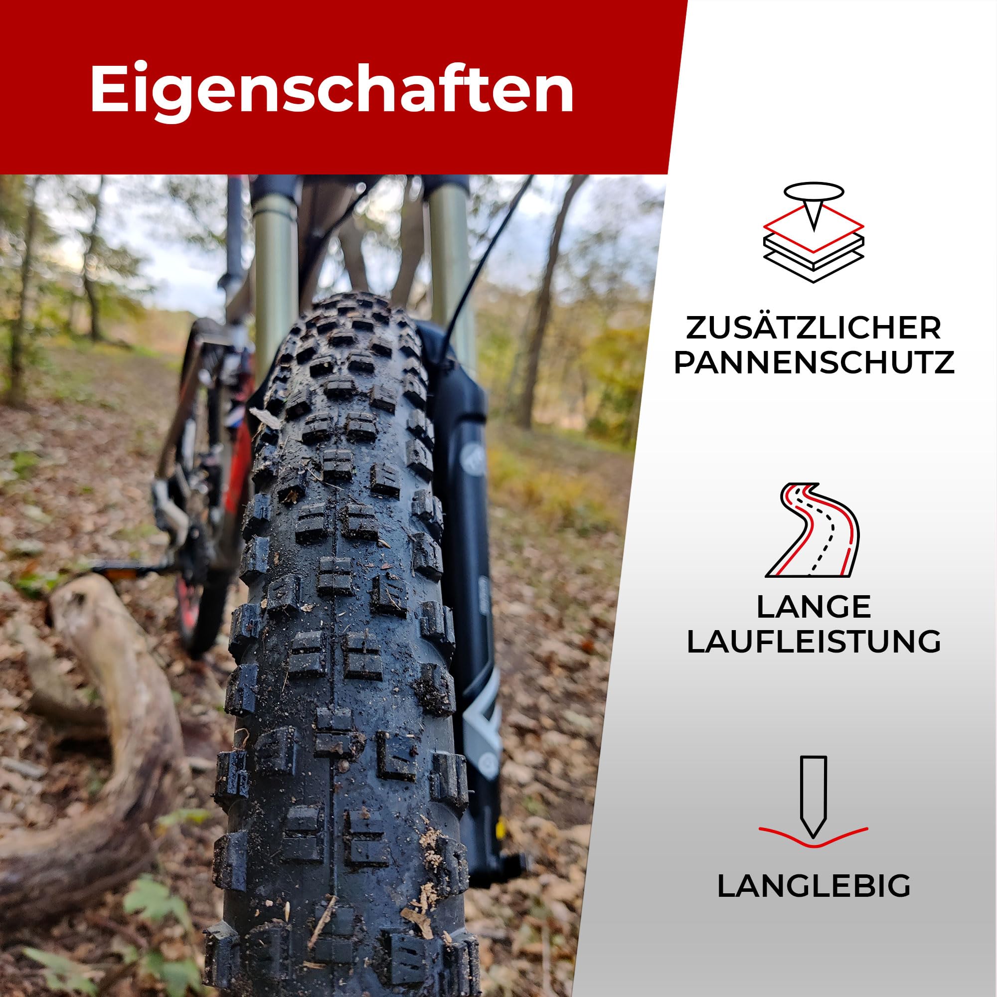 Fincci Mtb reifen 29 zoll - Paar Fahrradreifen Anti-Punktur 29 x 2.25 Zoll 57-622, Gravel Fahrrad Mantel 29 mit pannenschutz 1 mm für Rennrad, Mountainbike,E Bike, Hybrid Fahrrad - FaltReifen 2er Pack