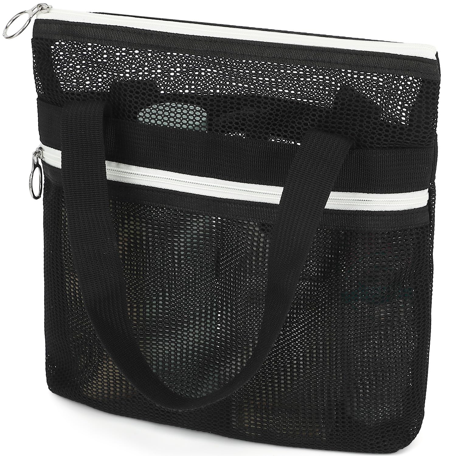GYEUKHAM Mesh Shower Caddy Portable Shower Bag for Travel Gym Camping Quick-Dry Hanging Toiletry Organizer with Zipper Pockets