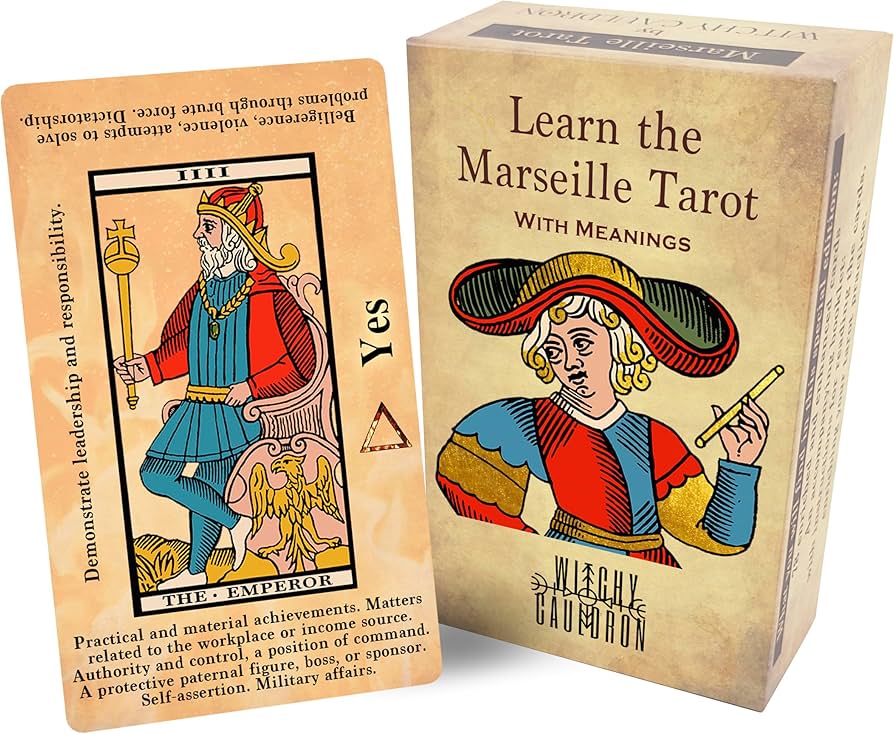Amazon.com: Witchy Cauldron Marseille Tarot Deck for Beginners