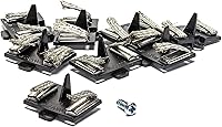 Vista 1 de Scalextric G8047 Micro Scalextric - Juego de 8 hojas de guía de repuesto, ranura para tornillo, accesorios para riel de automóvil, herramientas