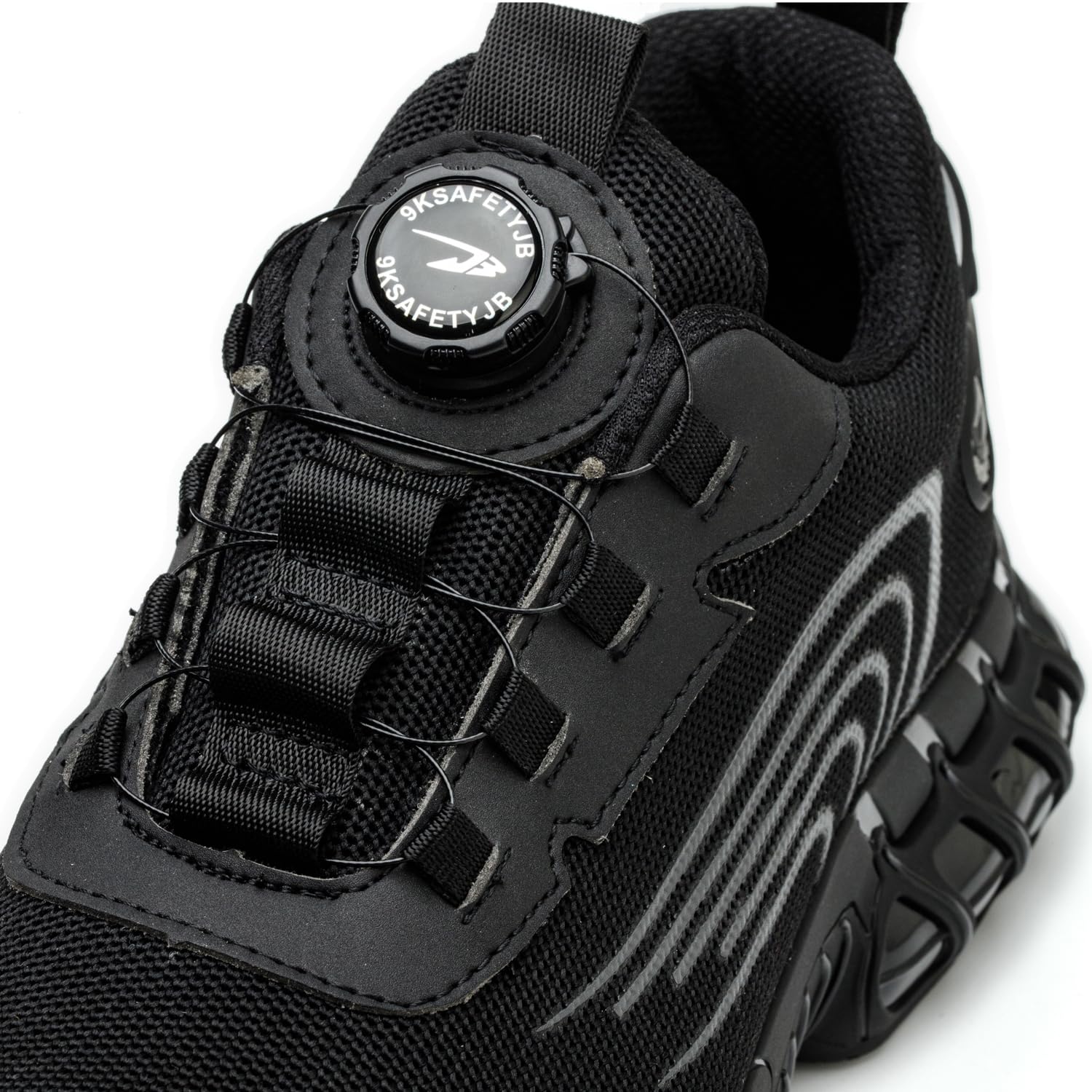 Arbeitsschuhe Herren Leicht Sicherheitsschuhe Damen Bequem Stahlkappenschuhe rutschfest Atmungsaktiv Schutzschuhe mit Drehverschluss