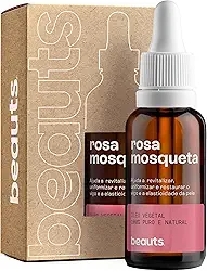 Óleo de Rosa Mosqueta - Puro, Uniformizador, Hidratante e Antioxidante - Para Manchas, Rugas, Estrias e Melhor Elasticidade - Uso Facial, Oleo Corporal e Cabelos - 100% Pura Natural Vegano - 30 mL Beauts