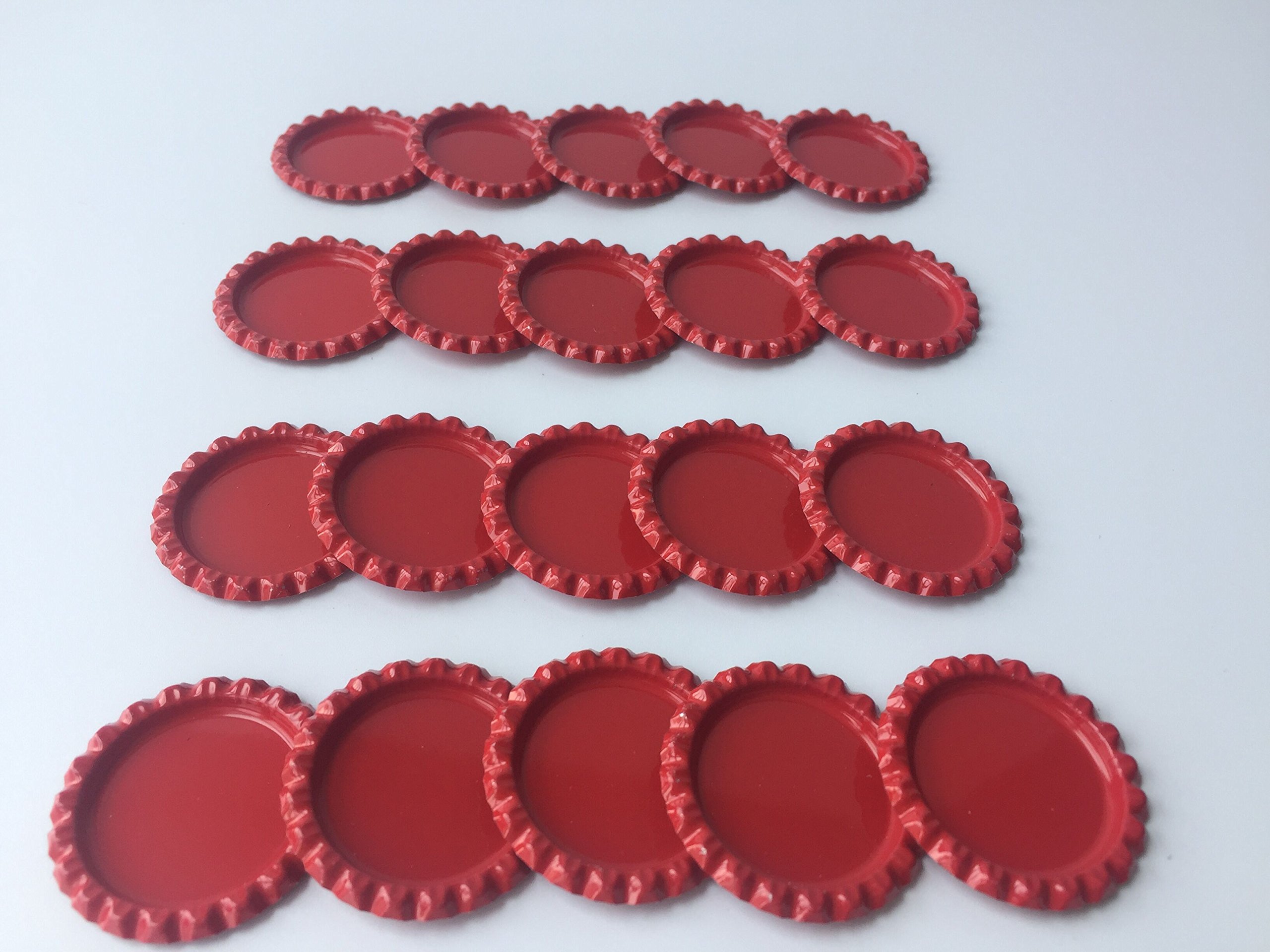 100 PCS Capsules De Bouteille Aplaties En Acier - Multicolores - Déco Murale DIY Et Loisirs Créatifs