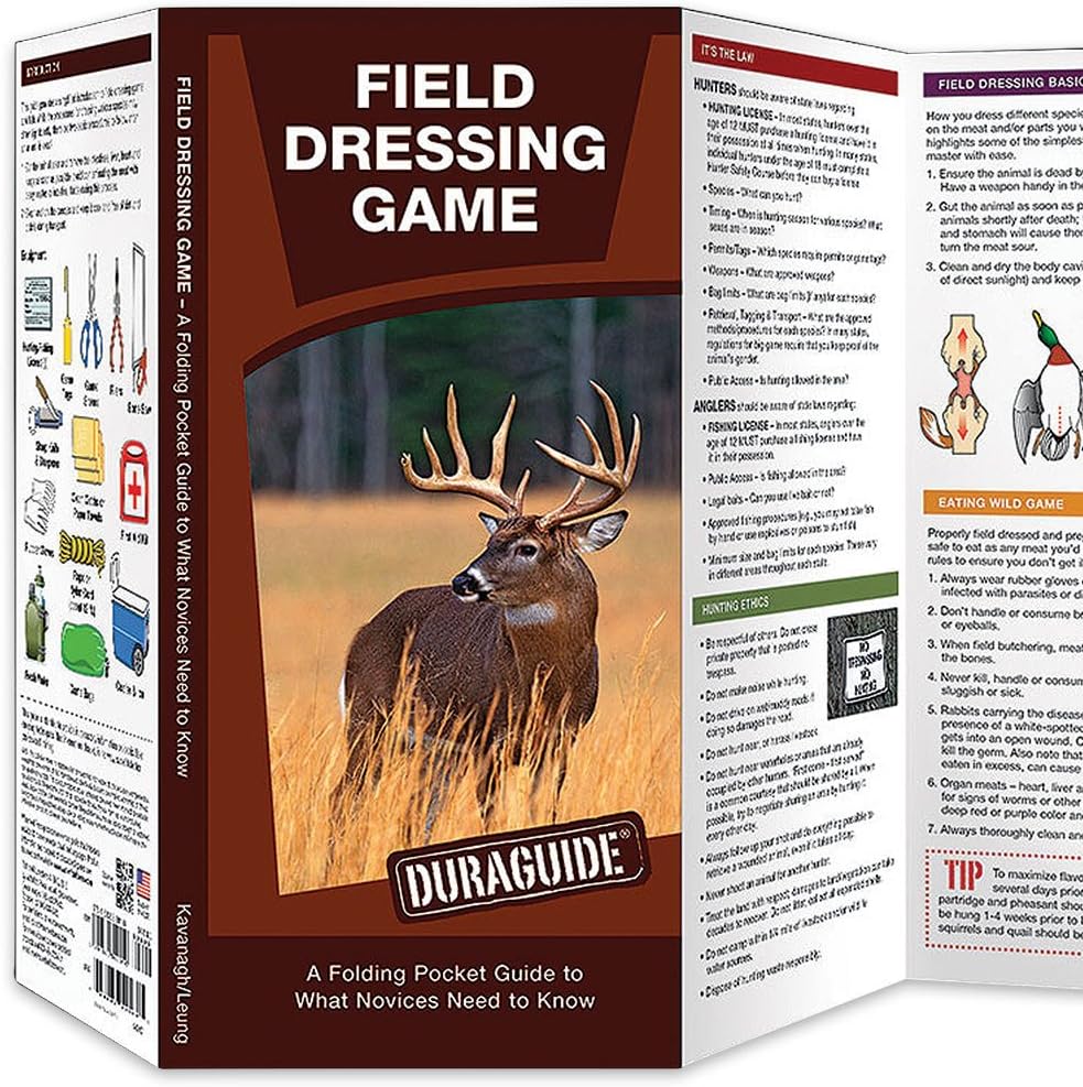 Field Dressing Game Folding Pocket Guide Sports & Outdoors
