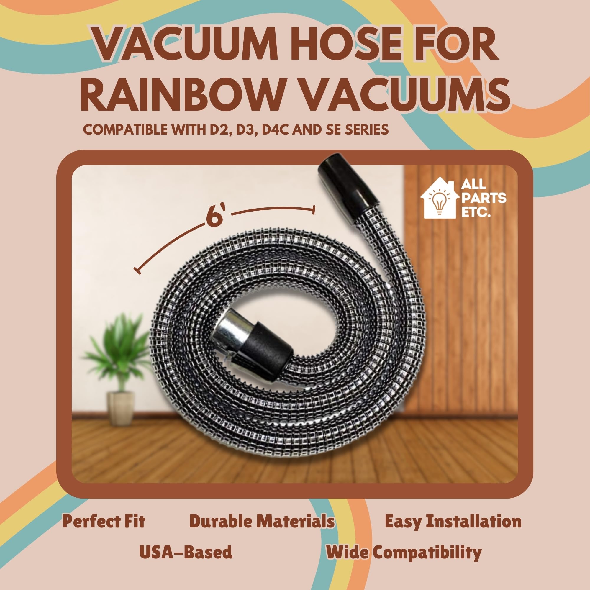 【R20694】RAINBOW Amazon.com: ALL PARTS ETC. Manguera de vacío para aspiradoras