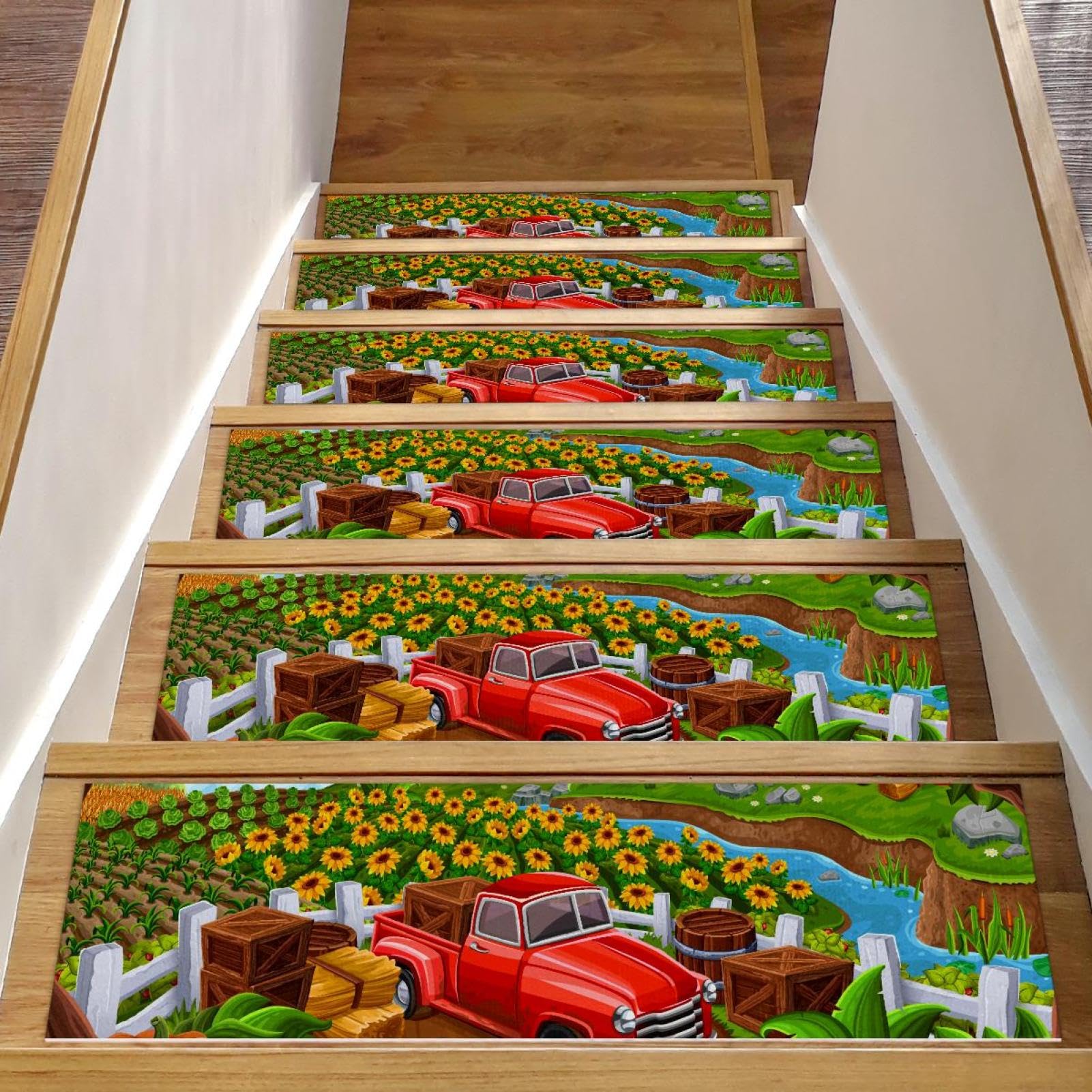 Alfombra antideslizante para escaleras de interior de 8x30 pulgadas en pack de 15 unidades