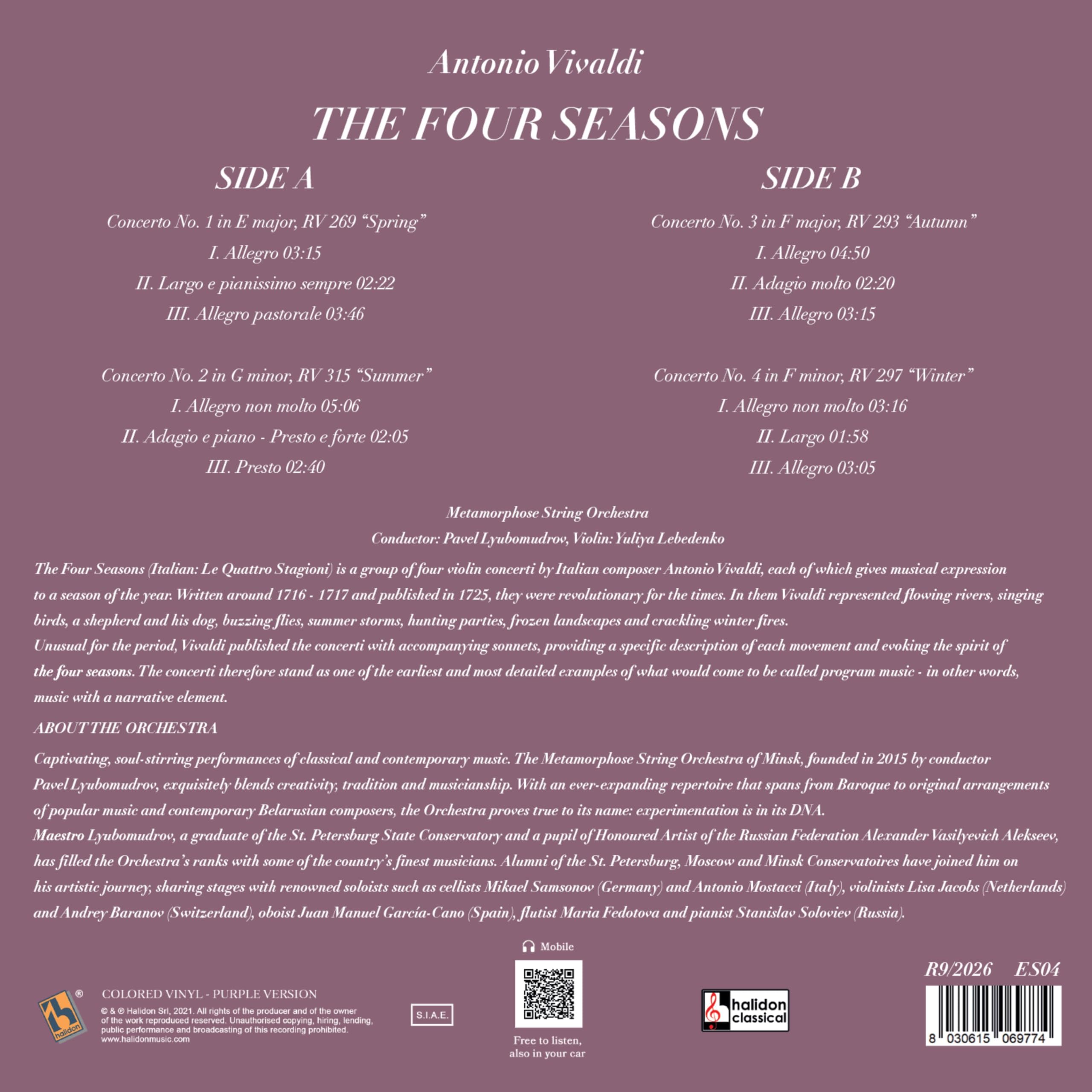 Antonio Vivaldi – The Four Seasons - Die vier Jahreszeiten