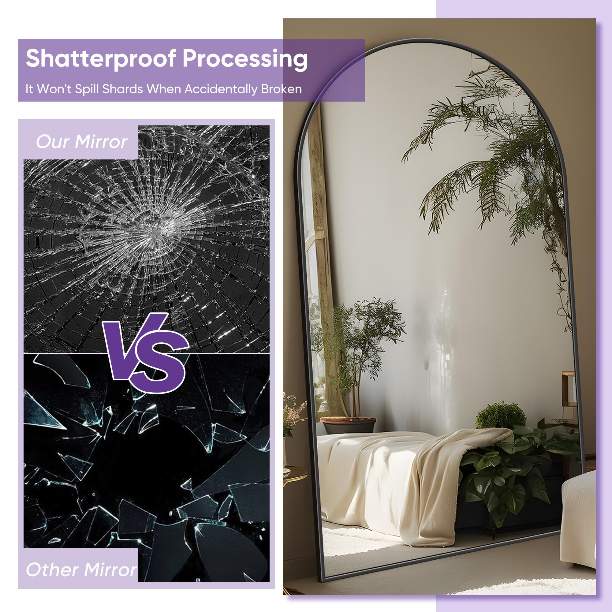 （株）吉桂　stand mirror  b3600wn Amazon.com: LadyNow Full Length Mirror, 71