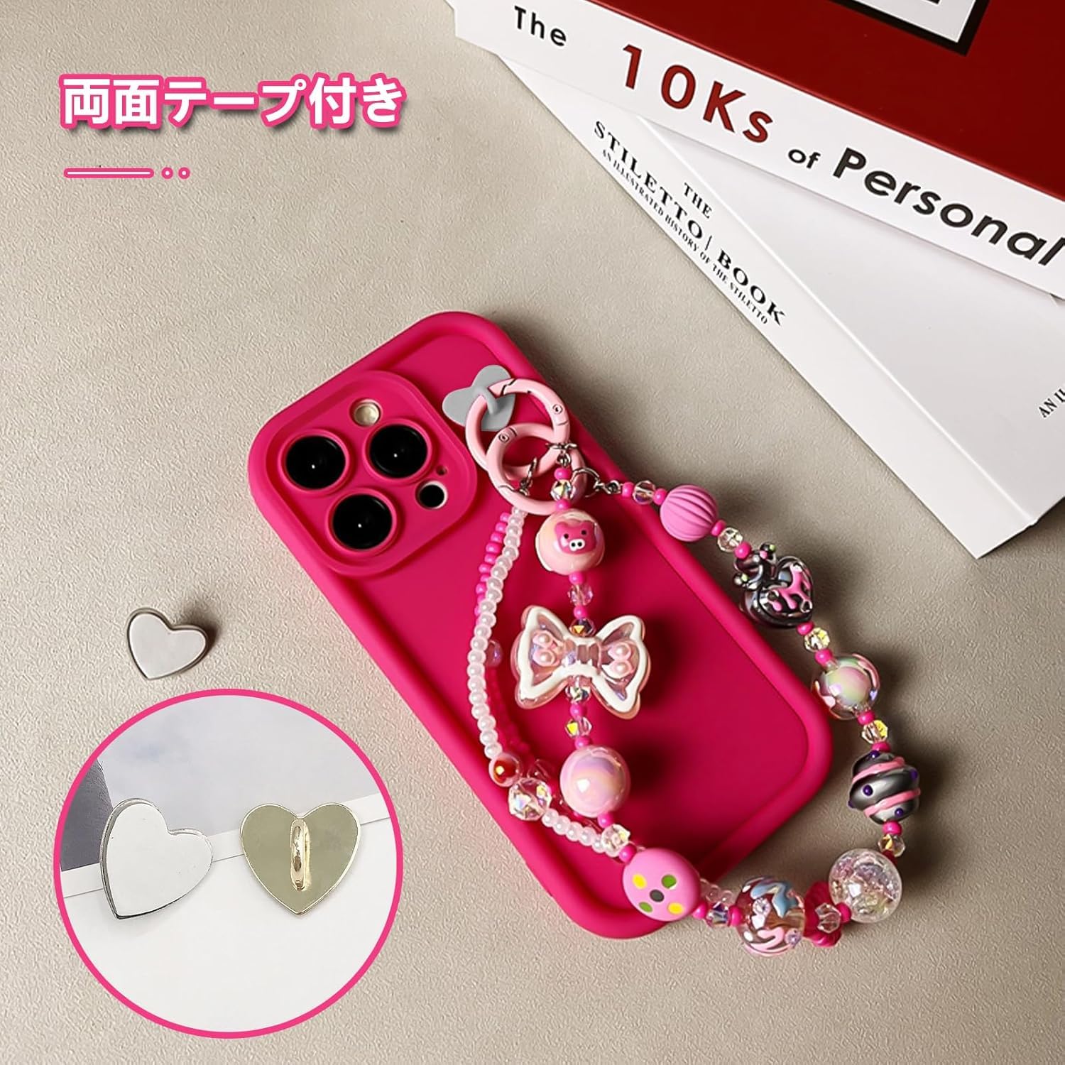 スマホリング♡︎ʾʾハンドメイド Amazon | Sbdsyue(ユェ) キーリングハンガー スマホパーツ