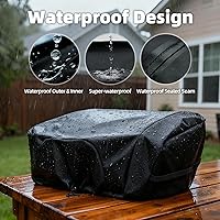 Vista 4 de NOELIFE Cubierta de Plancha para Parrilla de Mesa Blackstone de 22 pulgadas con Capucha, el Cilindro de Combustible de Propano Puede Cubrirse