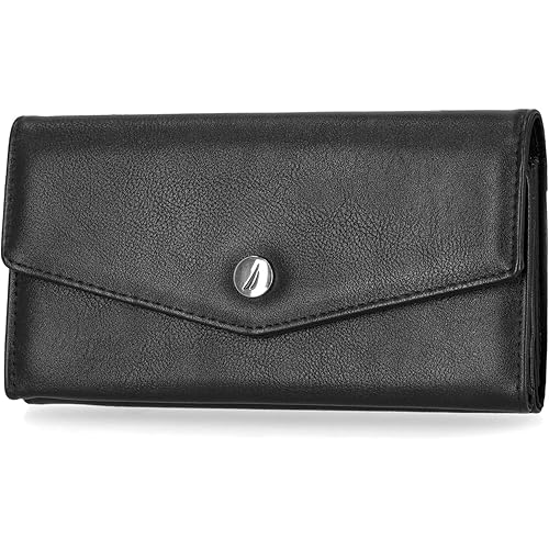 Nautica Money Manager RFID Slim and Small Wallet for Women - Credit Card Holder with Coin Purse and Zipper Wallet, Women's Clutch Organizer