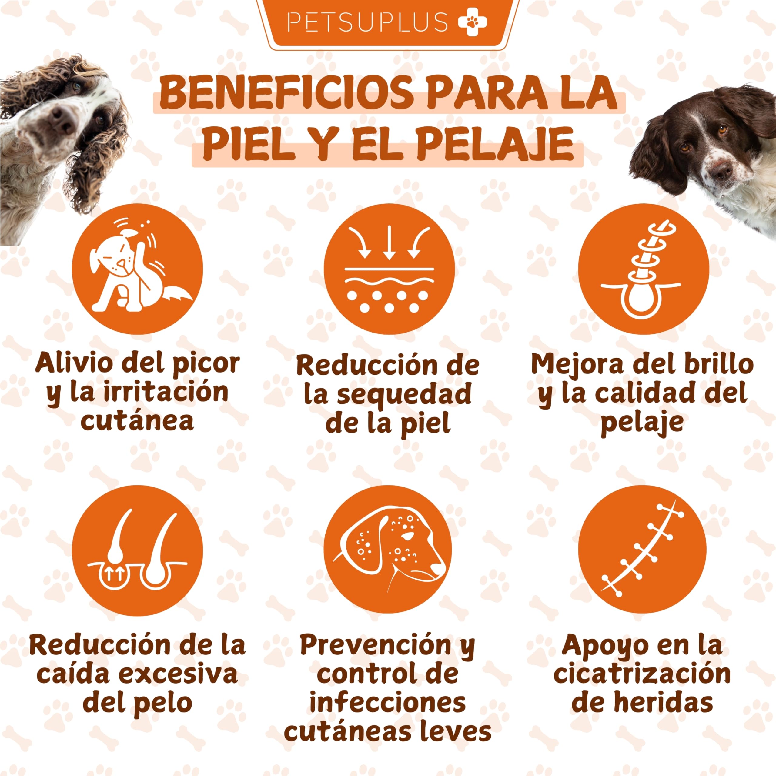 Piel y Pelaje - Complemento Alimenticio con Aceite de Salmon y Omega 3. Favorece el Bienestar de Perros con Picazón, Piel Seca, Irritación, Caída del Pelo e Irritabilidad