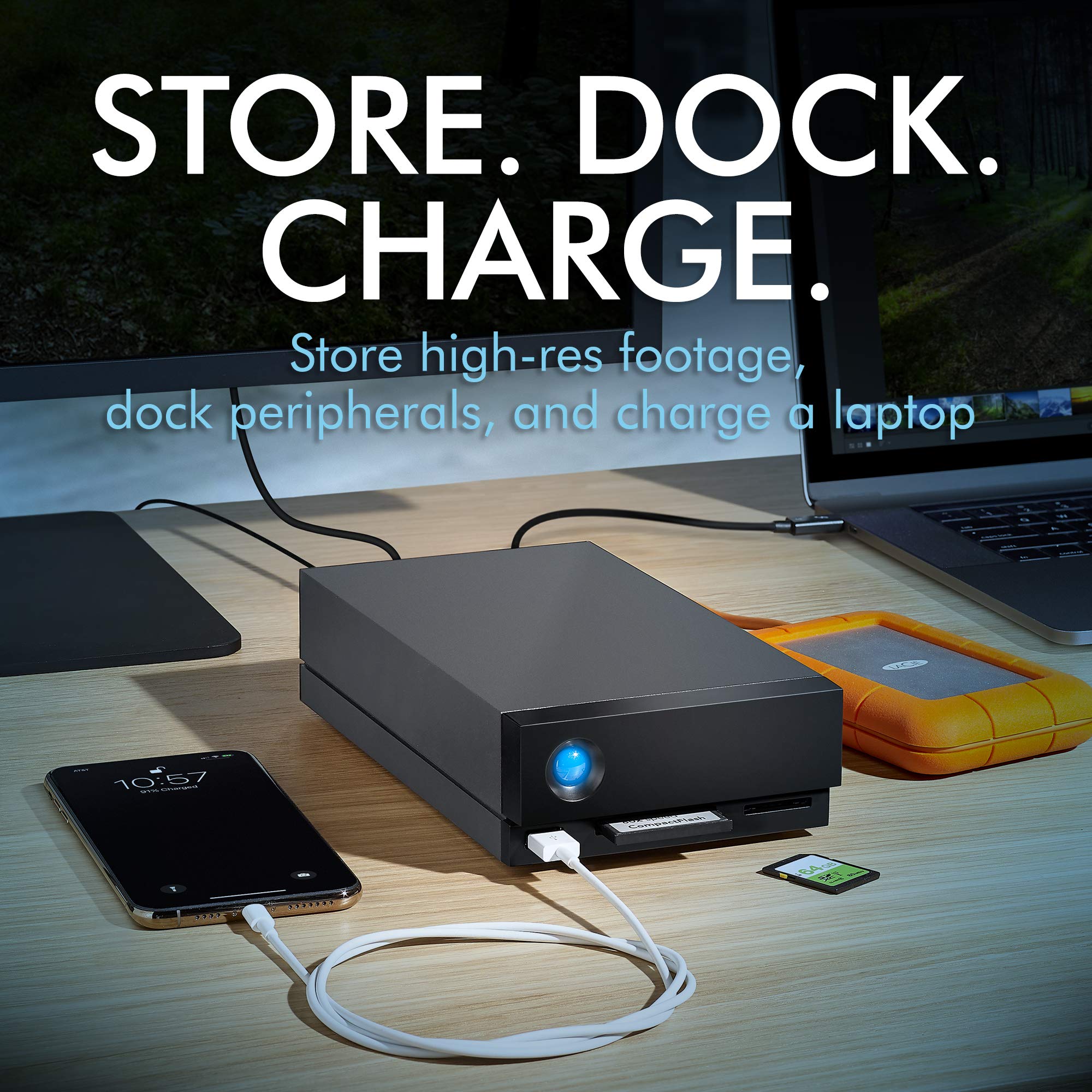 Image secondaire de LaCie 1big Dock 24 To - Station d'accueil Thunderbolt 3