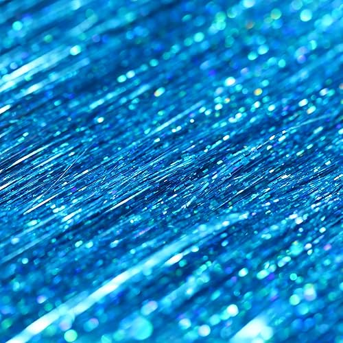 Miniatura 3 de Boao Guirnalda de flecos de oropel iridiscente de 10000 hebras para decoración de árbol de Navidad, suministros de fiesta de graduación, decoración