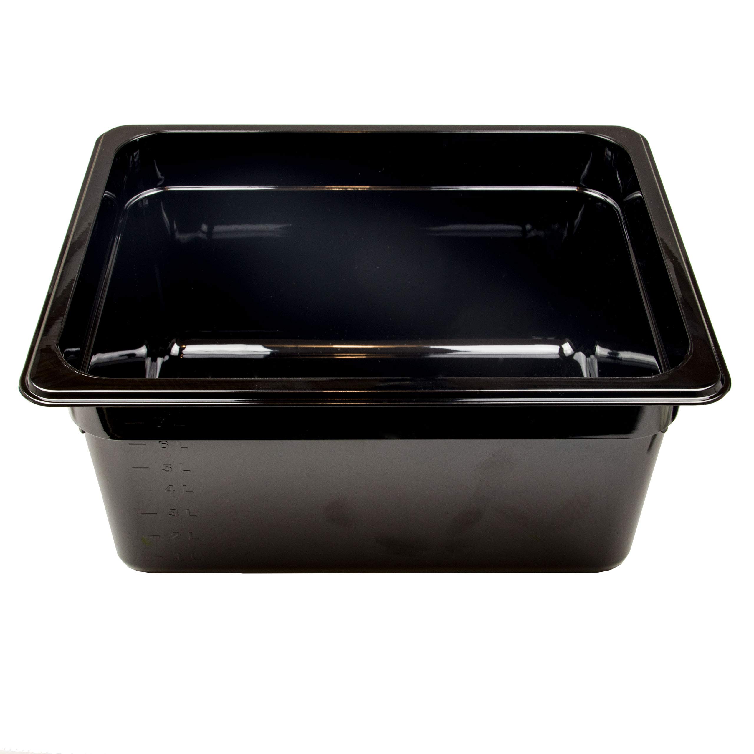 6 Stück GN 1/2 Gastronormbehälter GN-Behälter 9,5 Liter Tiefe 150mm Kunststoff schwarz