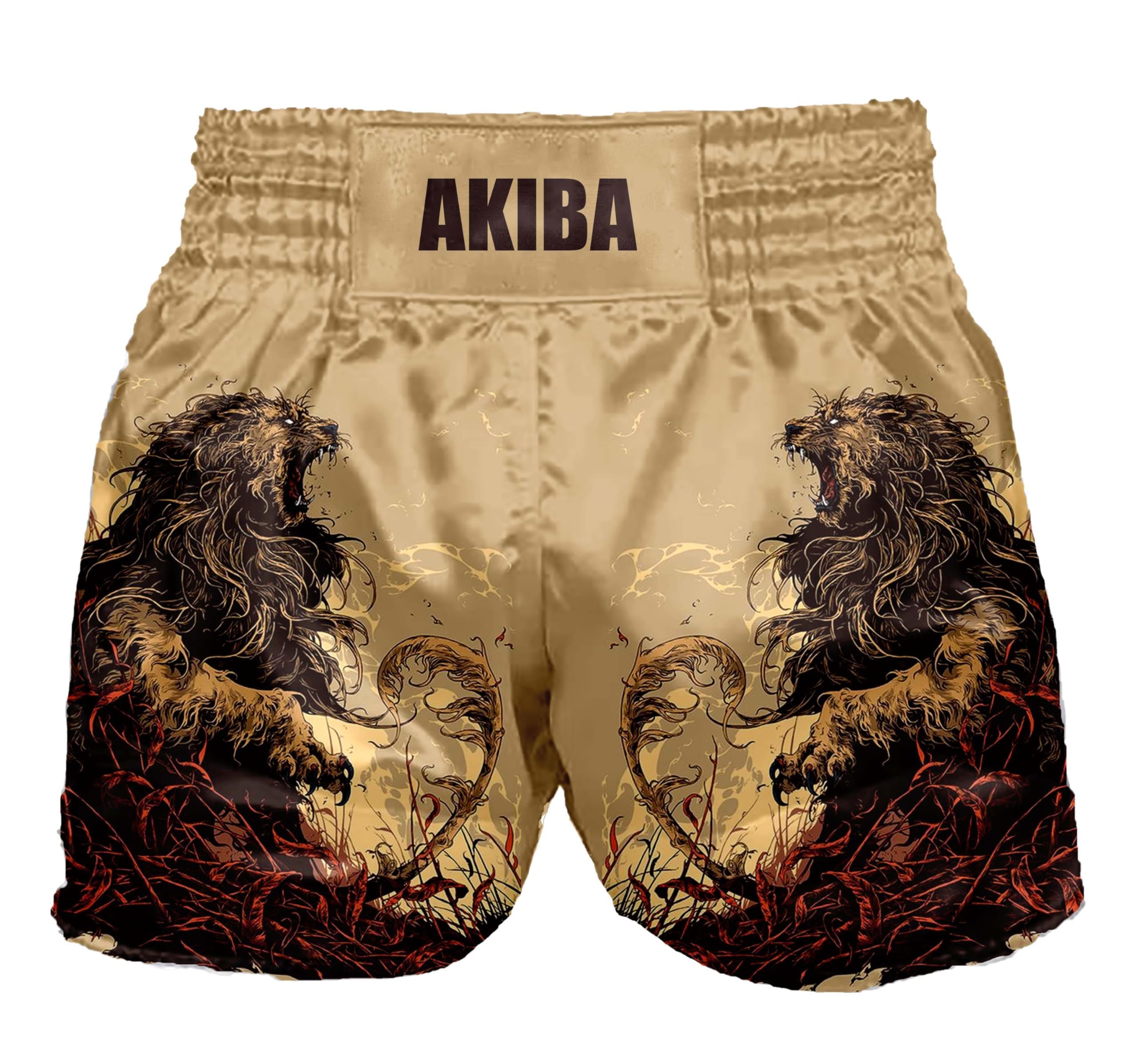 AKIBAMuay Thai Short Classic Men and Women Boxing Fighting MMA BJJ Gym Kick Boxing GAPPLING Martial