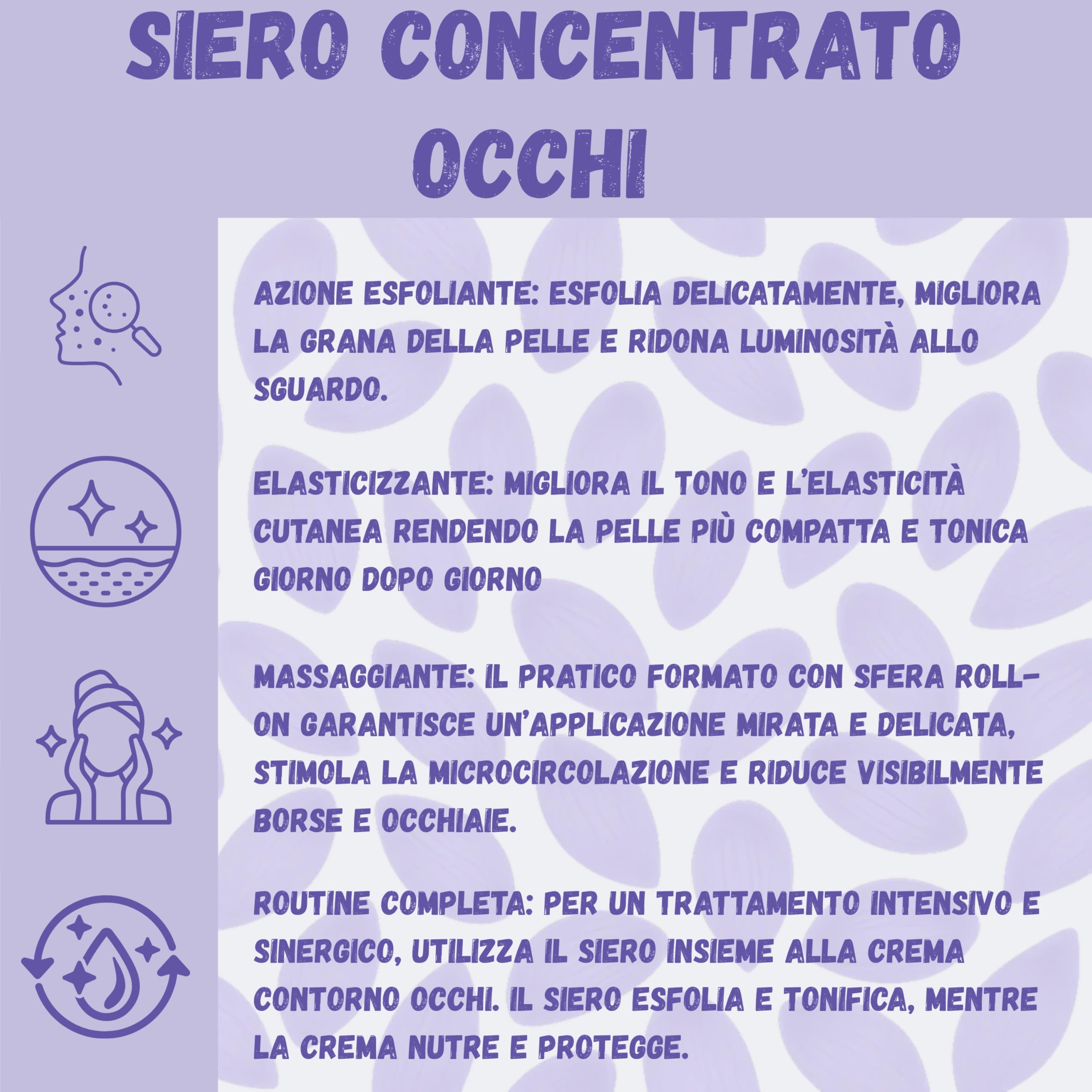 Contorno Occhi Antirughe | Siero Concentrato con Bava di Lumaca e Acido Ialuronico | Roll-On ad Azione Esfoliante, Elasticizzante e Anti-Borse | Formula Bio Naturale | 10ml Made in italy