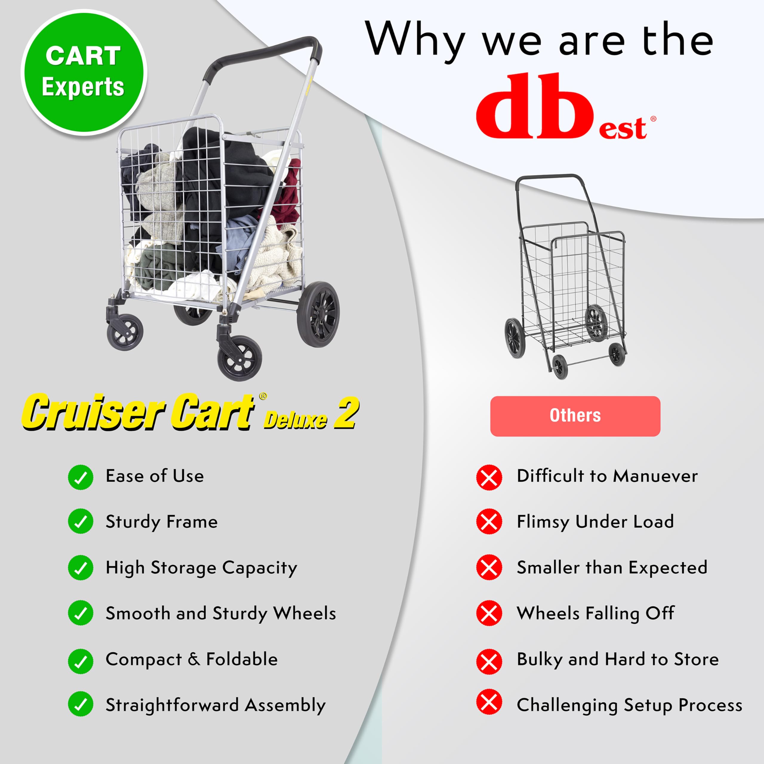 Snapklik.com : Dbest Products Cruiser Cart Deluxe 2