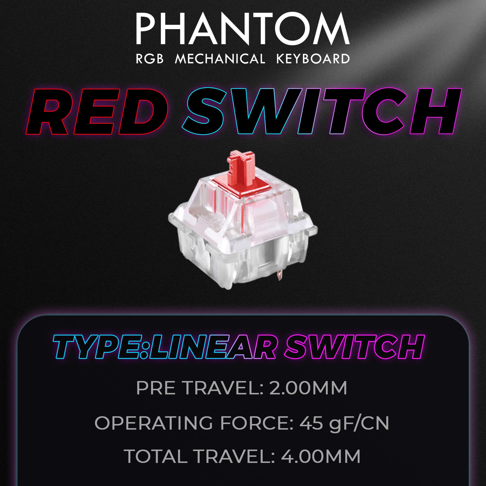 Amazon | TECWARE (テックウェア) Phantom 87 Key RGB メカニカル