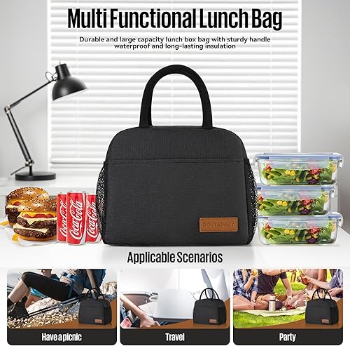 Miniatura 3 de Lonchera para mujeres y hombres (negro)