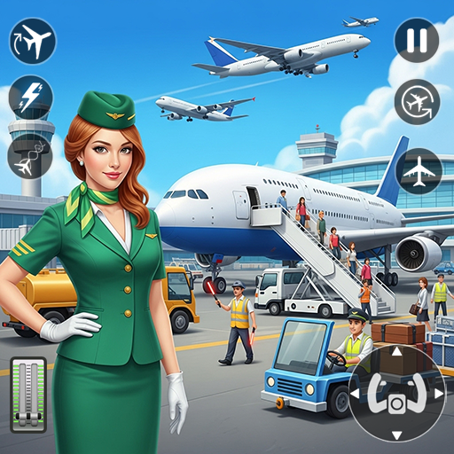 Flugsimulator-Flugspiel 3D: Flugzeug-Stadtpilotenspiel