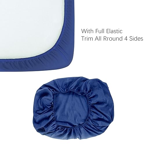 Miniatura 10 de NTBAY - Sábana bajera ajustable para cuna para bebé, color sólido y suave, 28.0 x 52.0 pulgadas